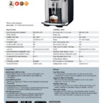 เครื่องทำกาแฟอัตโนมัติ จูร่า E6, Platinum INTC